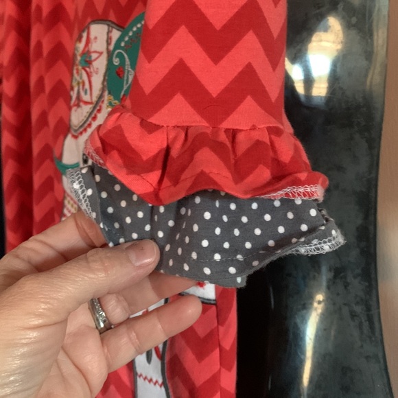 Counting daises girls dress elephant size 6 - Picture 3 of 6